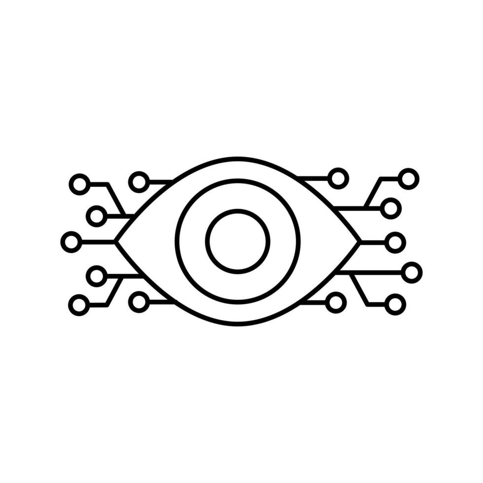artificiell intelligens ikon vektor. ai illustration tecken. teknologi symbol. vektor