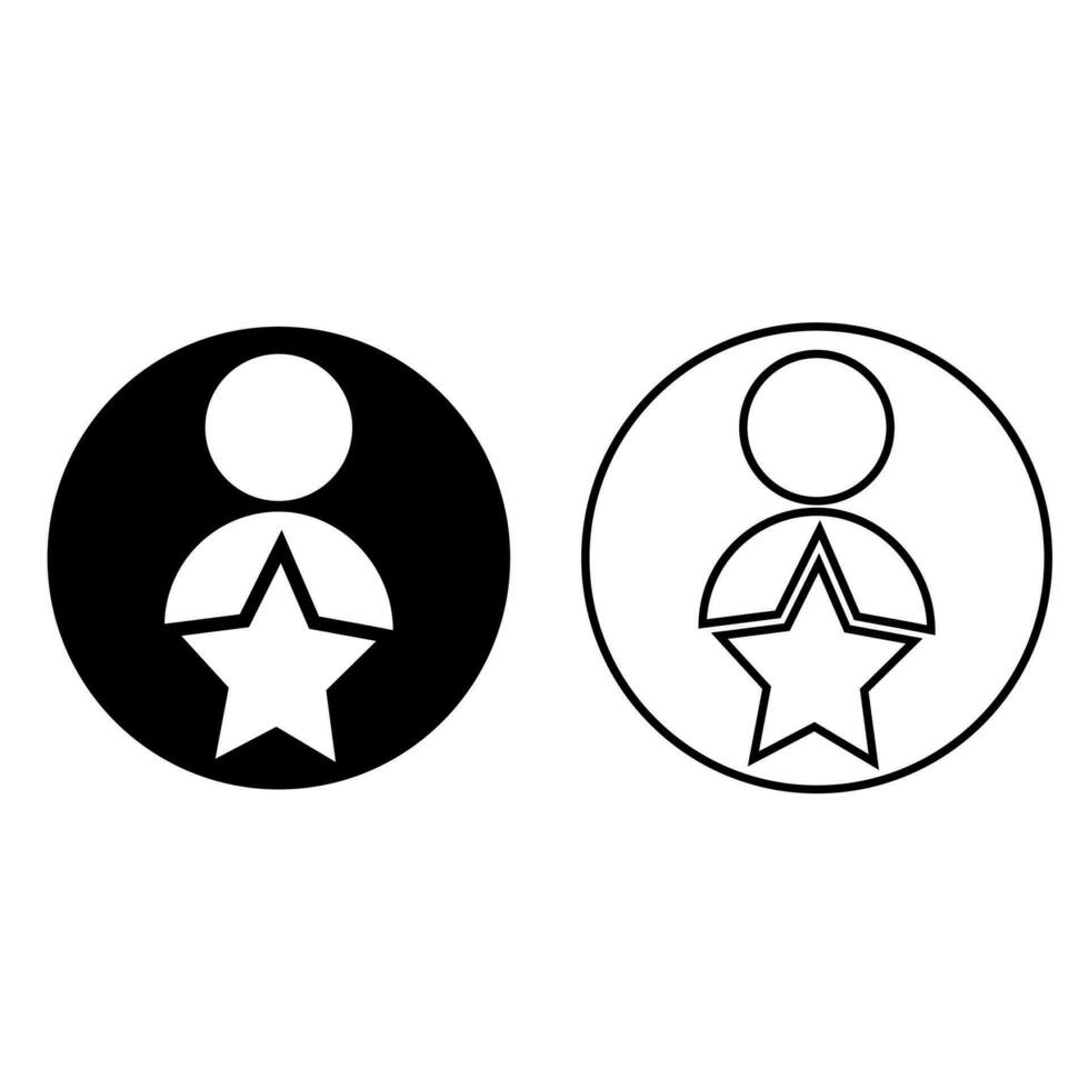 Geschäft Klient Vektor Symbol. Menschen Gruppe mit Sterne Illustration unterzeichnen. führen Symbol.