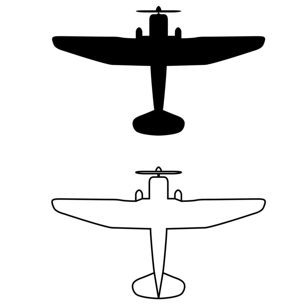 Flugzeug Symbol Vektor Satz. Flugzeug Illustration Zeichen Sammlung. Flugzeug Symbol oder Logo.