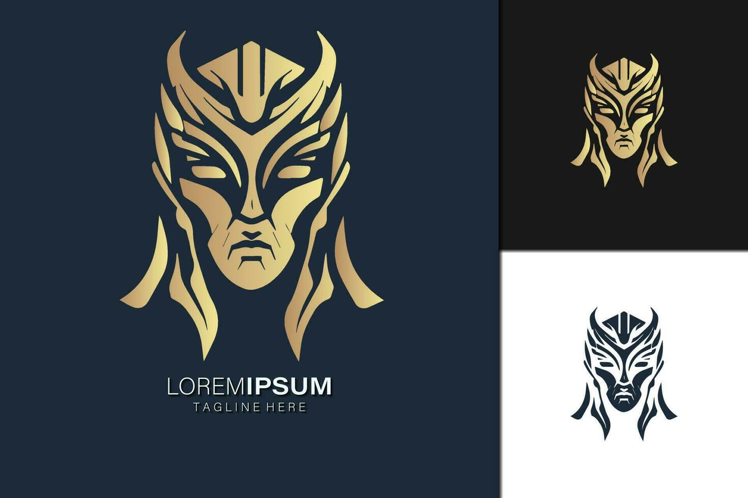 golden Logo einstellen Design vektor