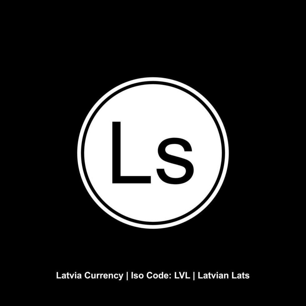 Lettland Währung Symbol, lettisch Lats Symbol, lvl unterzeichnen. Vektor Illustration