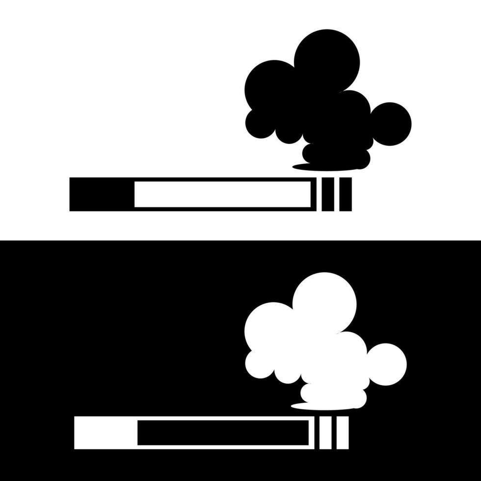 Zigaretten Symbol Logo Design Vektor