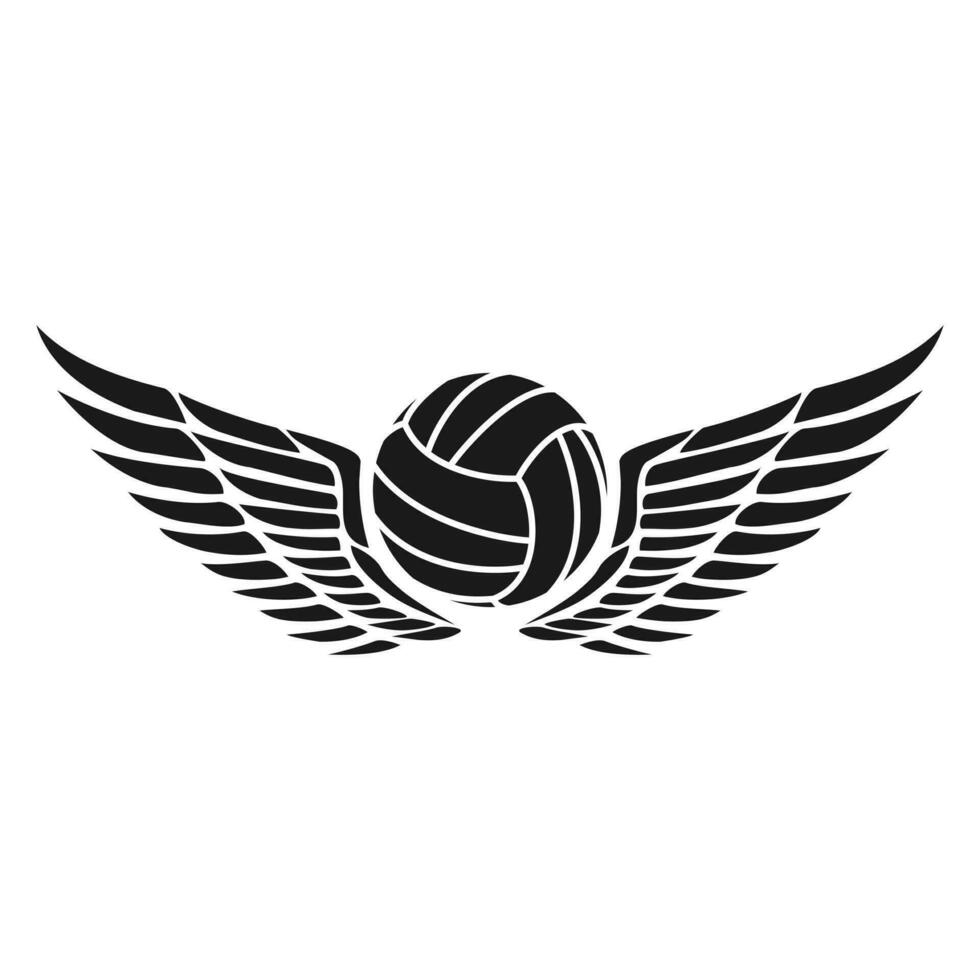 vektor volleyboll logotyp de emblem av de volleyboll team.