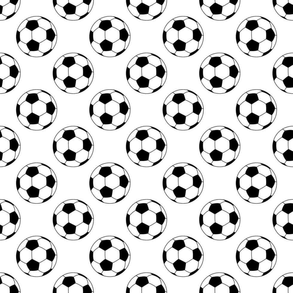 Fußball Ball Muster einfach Illustration von Fußball Ball Vektor Muster.
