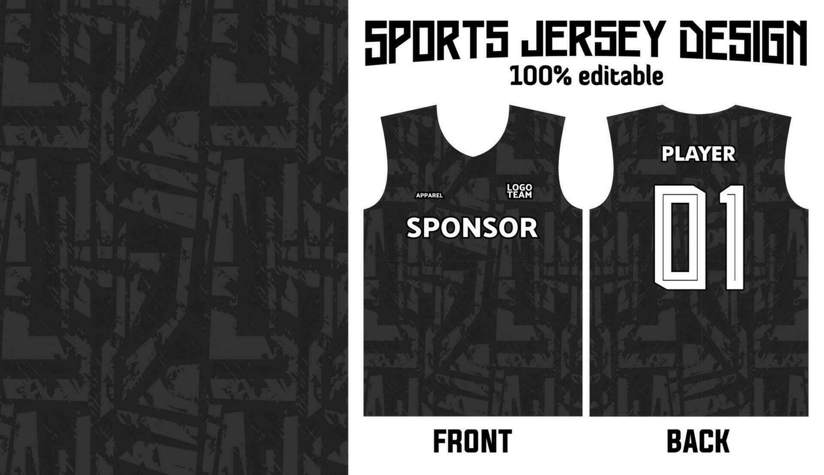 Jersey Design abstrakt Muster zum Sport Uniform vektor