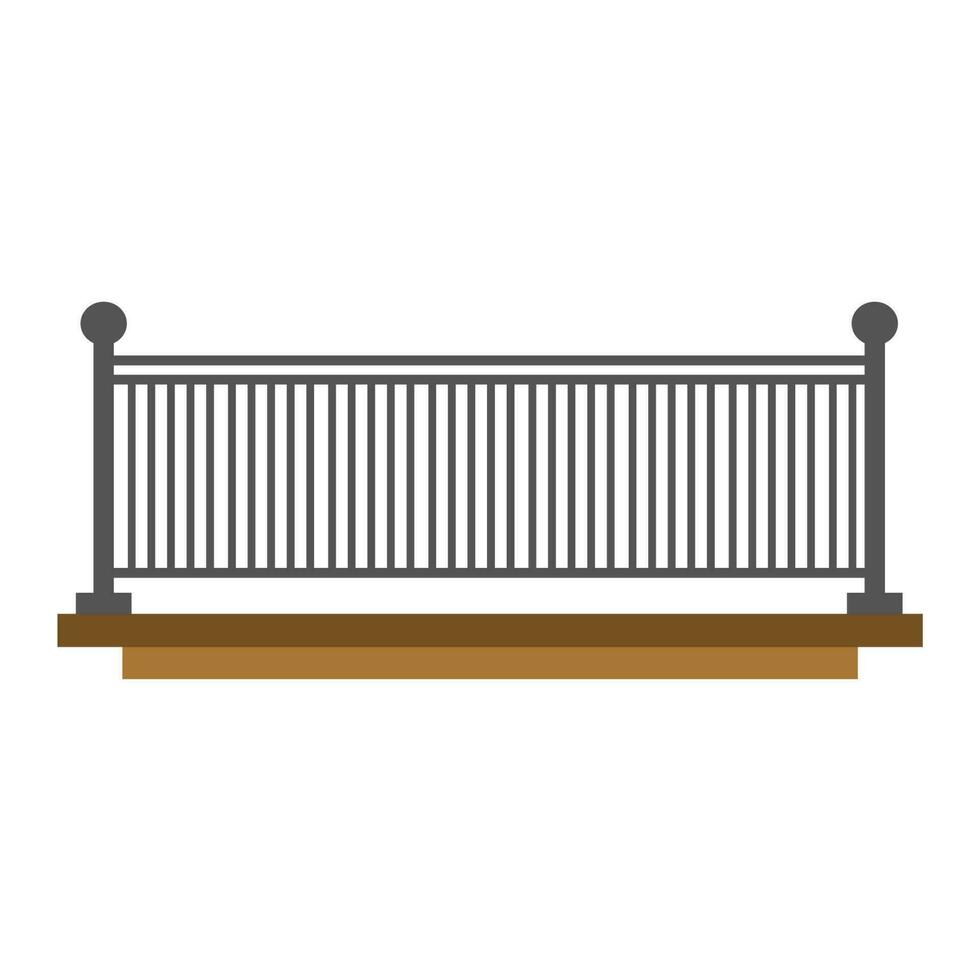 modern balkong räcken illustrationer vektor