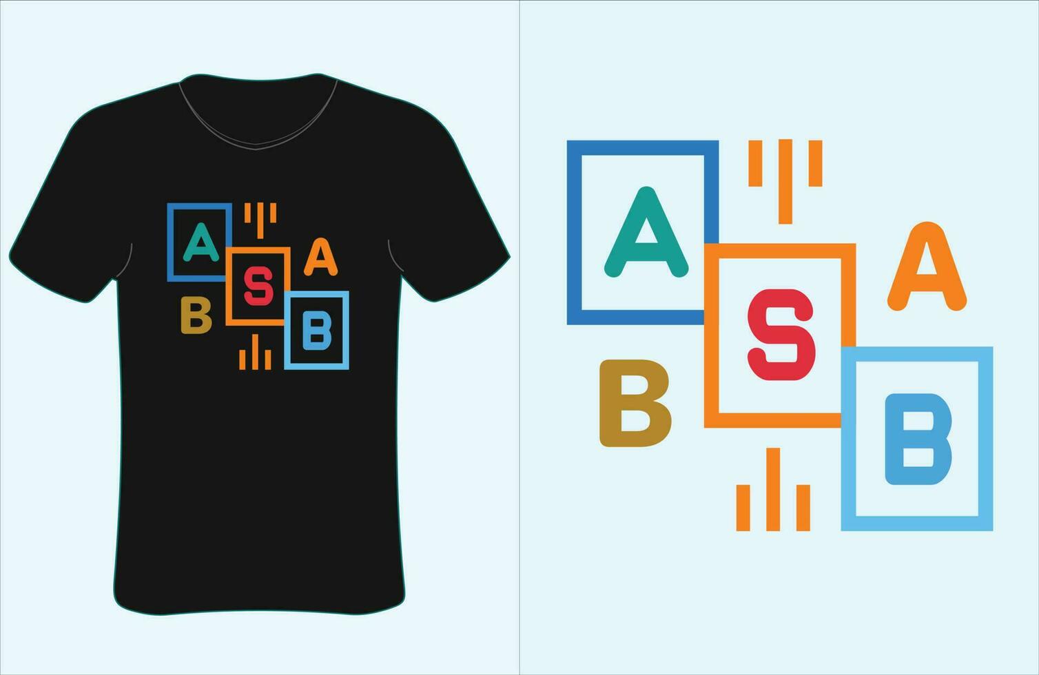 brev font ABC vektor konst design, barn och män t-shirt design
