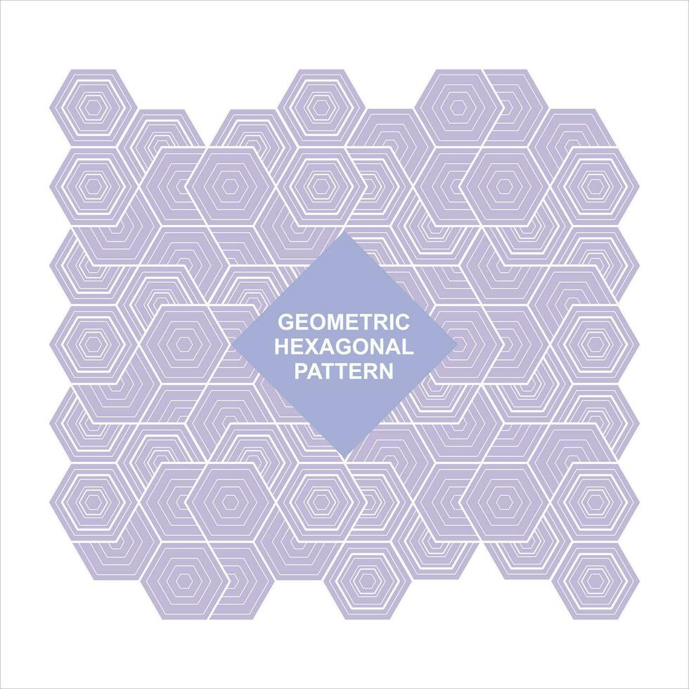 geometrisch Hexagon Muster Hintergrund beschwingt und vielseitig Vektor Design