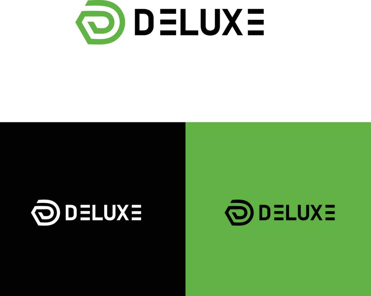 Deluxe minimalistisch Logo Design Vorlage vektor