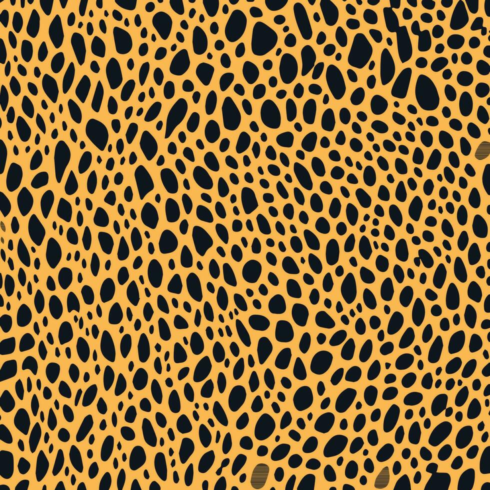 leopard hud mönster med en blanda av orange och svart färger. djur- hud design för de tyg industri vektor