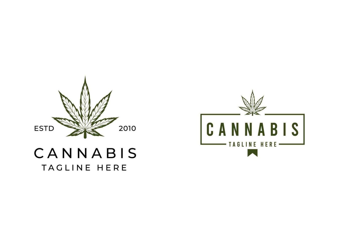 cannabis blad logotyp vektor ikon. medicinsk marijuana logotyp emblem. cannabis emblem logotyp design