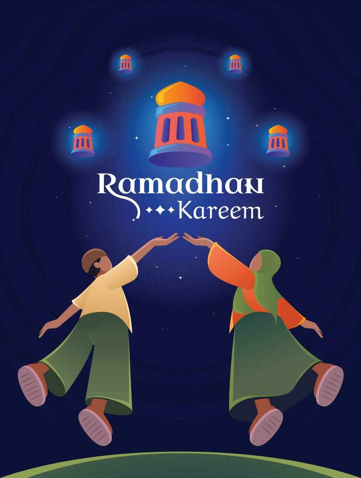 ramadan affischer. eid al-fitr. ramadan försäljning. eid al-fitr tema med de begrepp av en lila moské kupol. vektor illustration