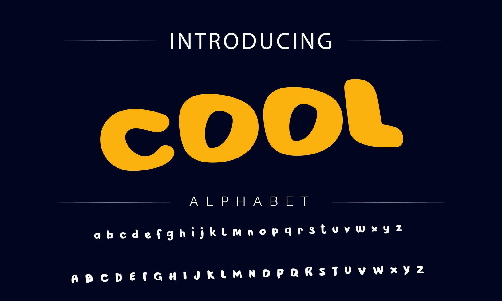 bunt stilisiert Schriftart und Alphabet vektor