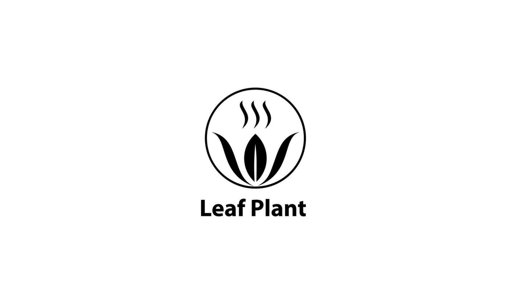Blatt Pflanze Logo Design vektor