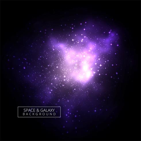 Schöner glänzender Galaxiehintergrundvektor vektor