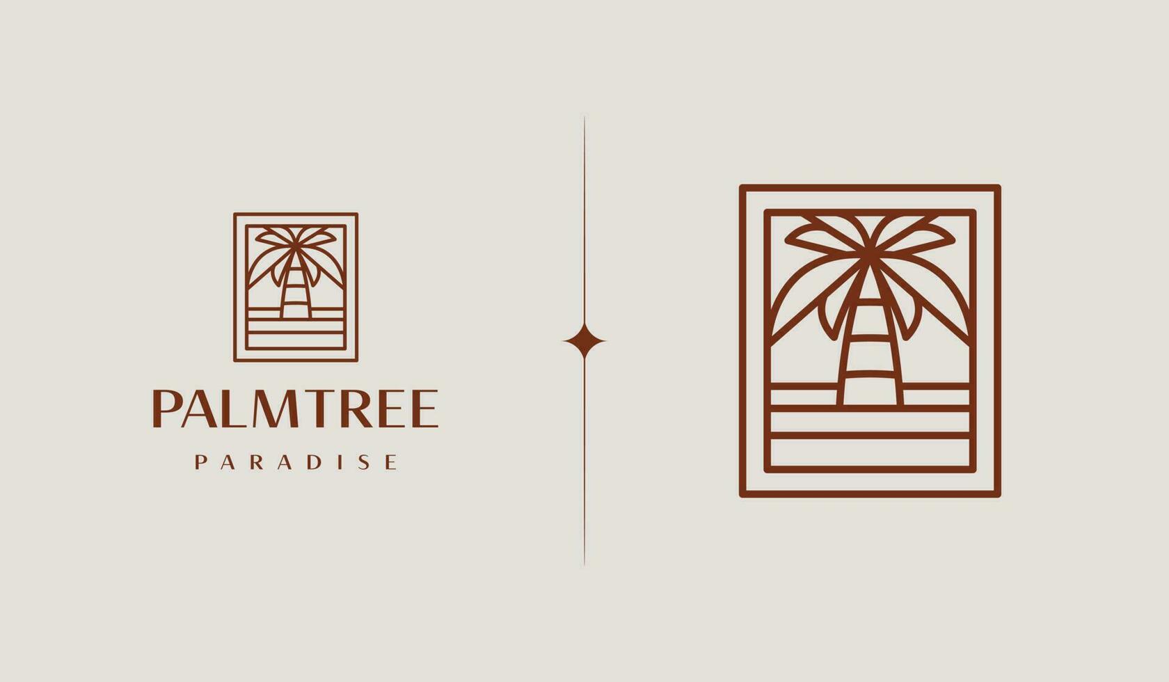 Palme Baum Sommer- tropisch Logo. Universal- kreativ Prämie Symbol. Vektor Zeichen Symbol Logo Vorlage. Vektor Illustration