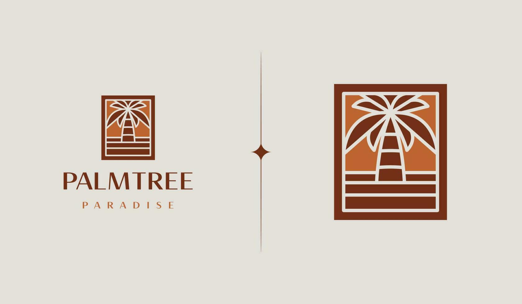 Palme Baum Sommer- tropisch Logo. Universal- kreativ Prämie Symbol. Vektor Zeichen Symbol Logo Vorlage. Vektor Illustration