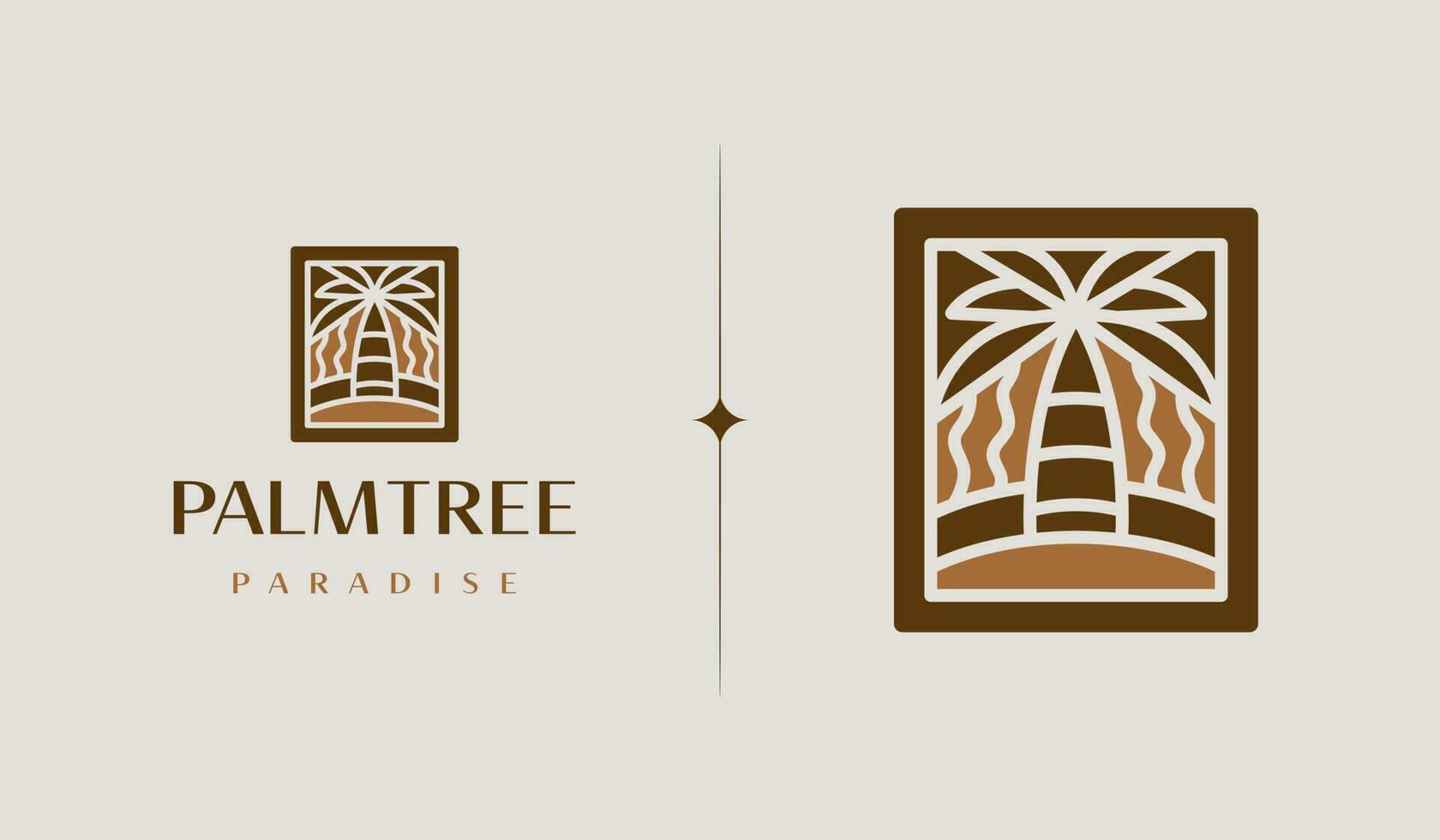 Palme Baum Sommer- tropisch Logo. Universal- kreativ Prämie Symbol. Vektor Zeichen Symbol Logo Vorlage. Vektor Illustration