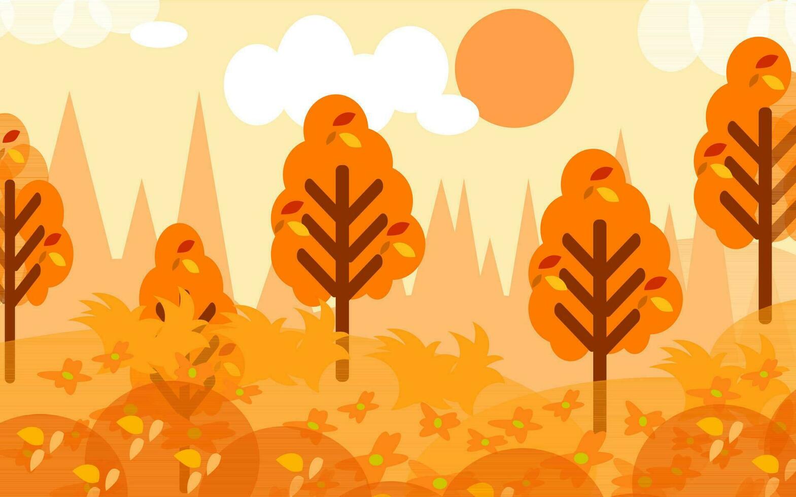 Herbst eben Illustration vektor