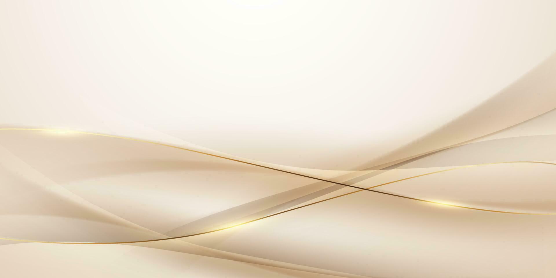 golden abstrakt Hintergrund mit Luxus golden Linien Vektor Illustration