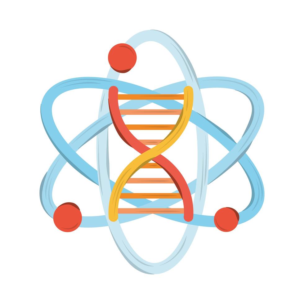 bioteknik DNA-atom vektor