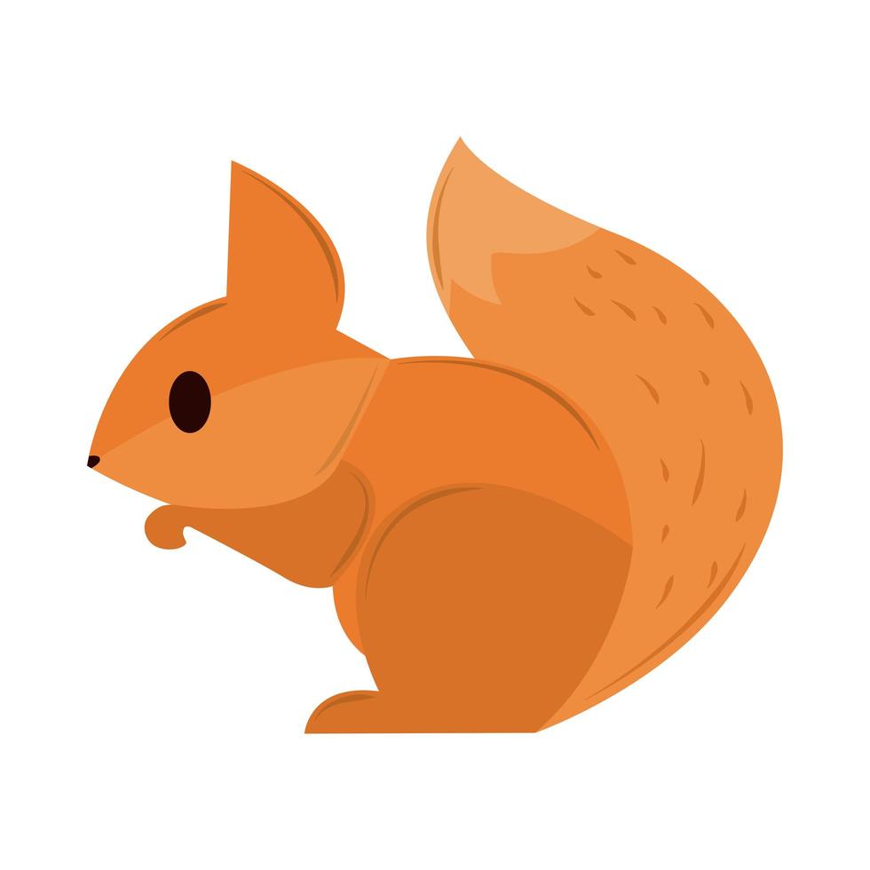 Eichhörnchen Cartoon geometrisch vektor