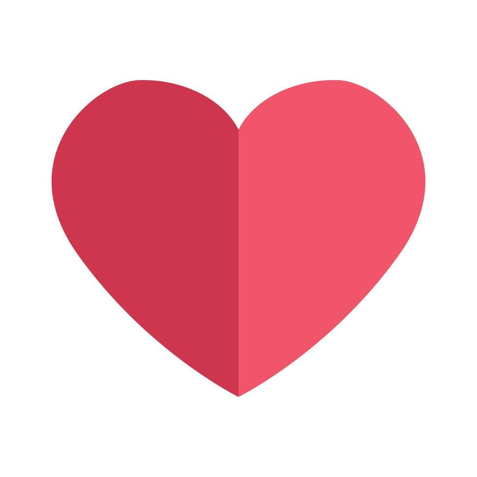 Liebe Herz Symbol Symbole. Design Elemente zum Valentinstag Tag isoliert auf Weiß Hintergrund und einfach zu bearbeiten. vektor