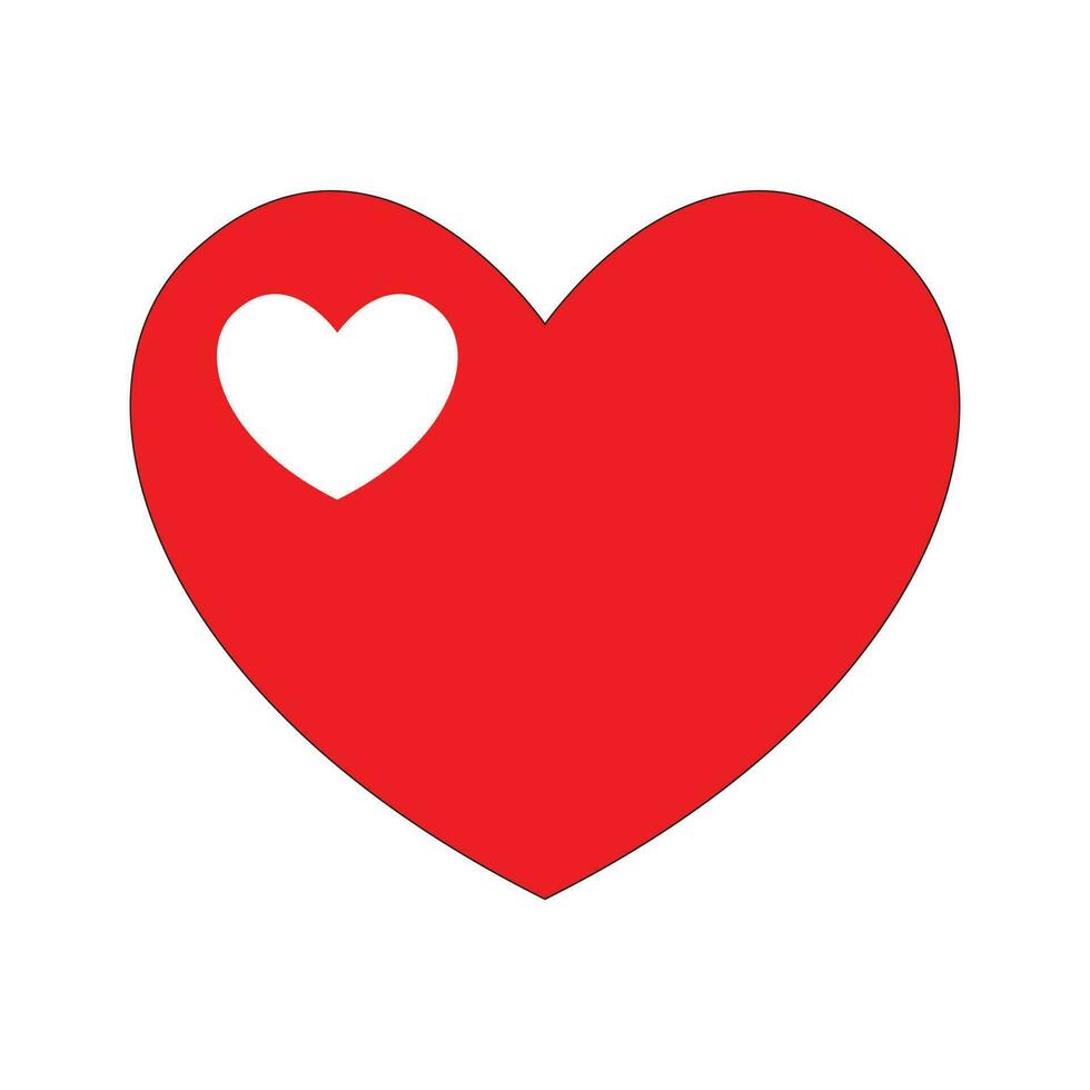 Liebe Herz Symbol Symbole. Design Elemente zum Valentinstag Tag isoliert auf Weiß Hintergrund und einfach zu bearbeiten. vektor