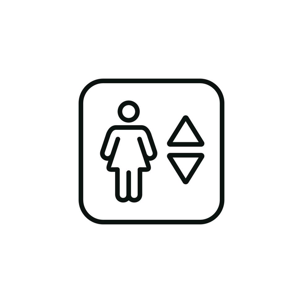 Aufzug Aufzug Symbol Symbol isoliert auf Weiß Hintergrund vektor