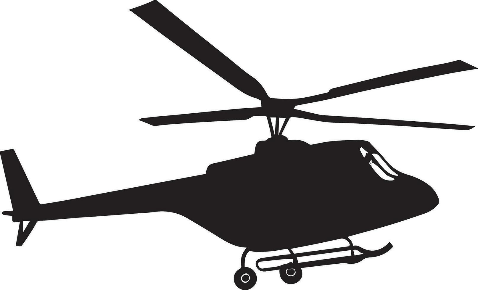 ein Hubschrauber Vektor Silhouette Illustration