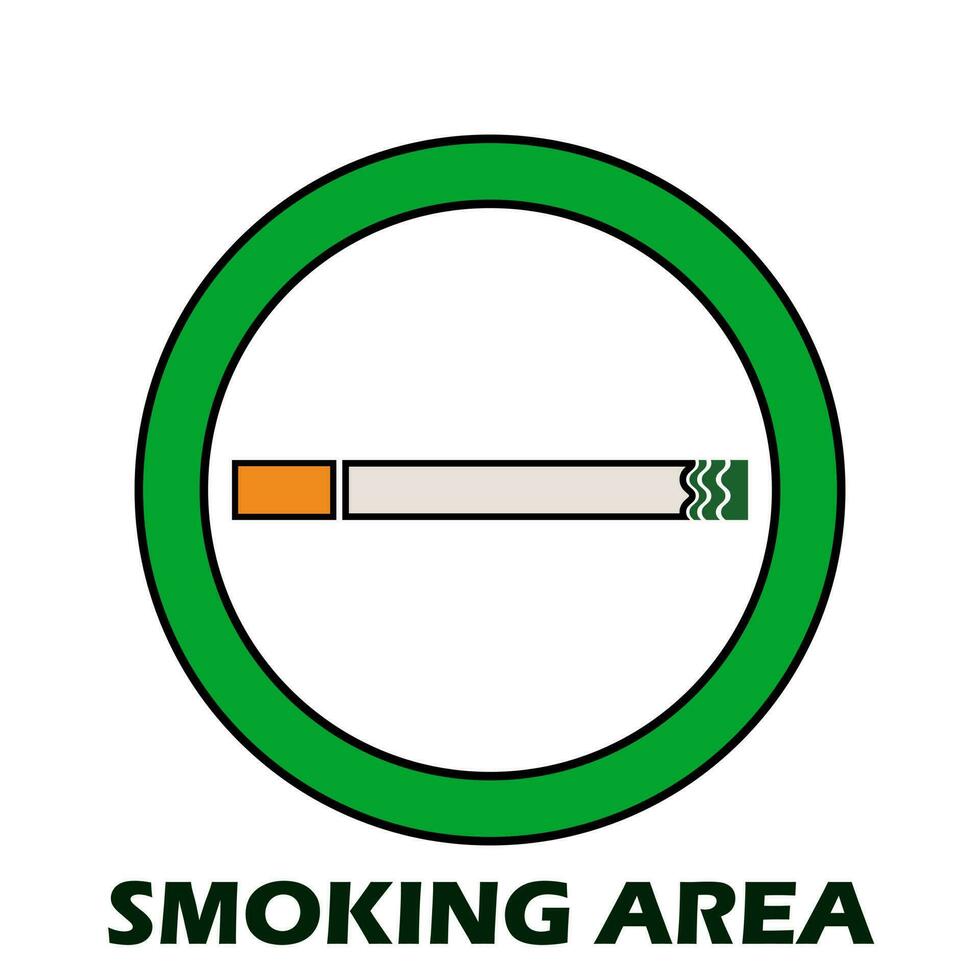 rauchen Zeichen Vektor Design Illustration isoliert auf Weiß Hintergrund