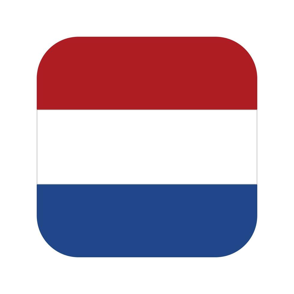 Niederlande Flagge einfache Illustration für Unabhängigkeitstag oder Wahl vektor