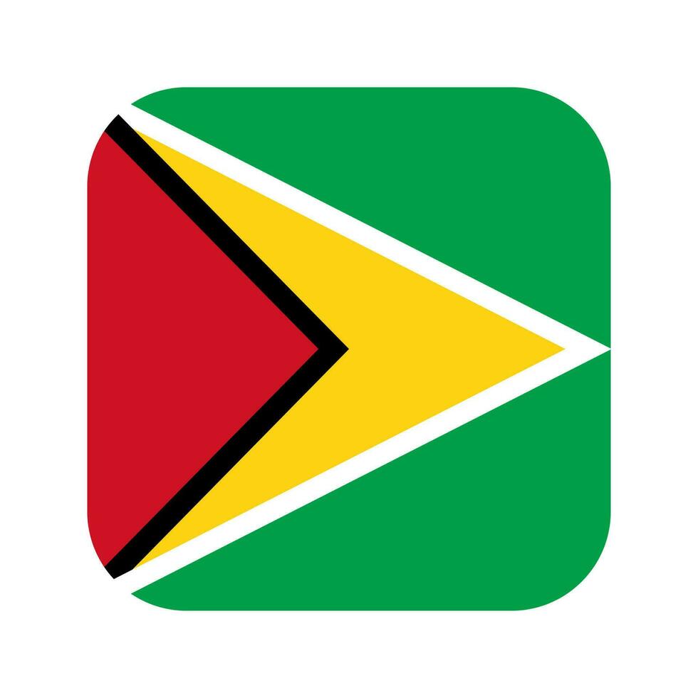 guyana flagga enkel illustration för självständighetsdagen eller valet vektor