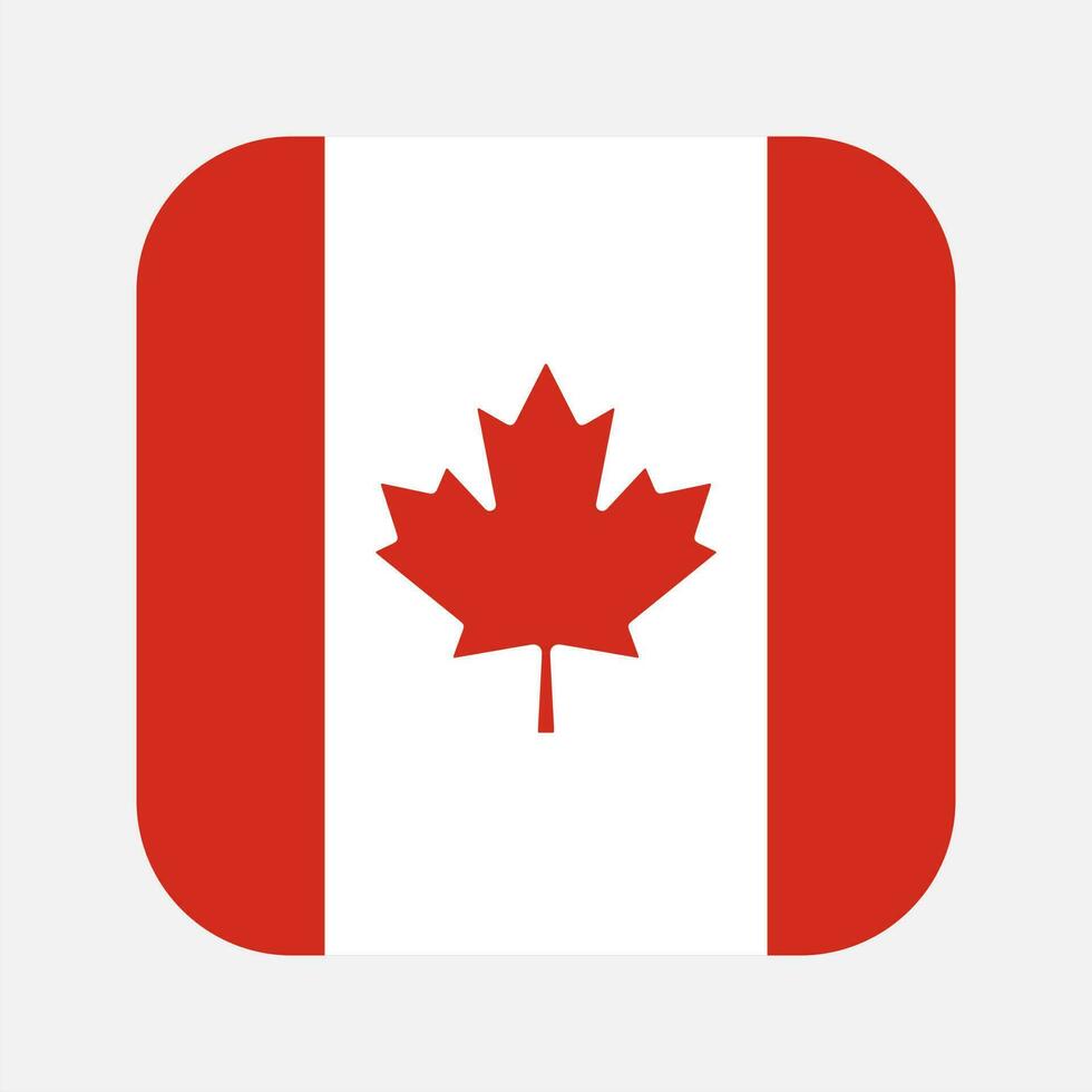 kanada-flagge einfache illustration für unabhängigkeitstag oder wahl vektor