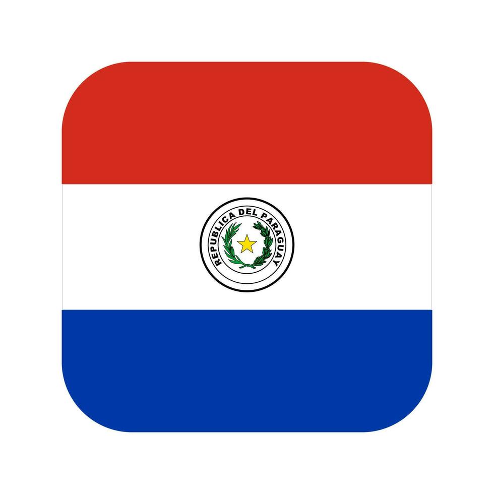 Paraguay-Flagge einfache Illustration für Unabhängigkeitstag oder Wahl vektor