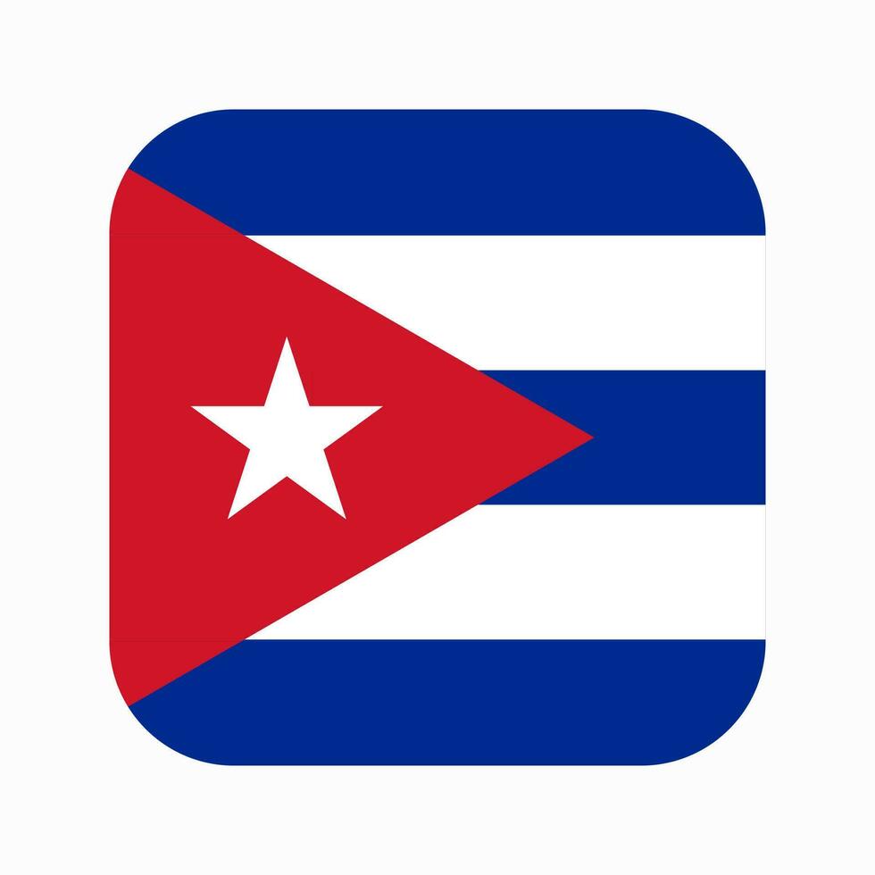 Kuba-Flagge einfache Illustration für Unabhängigkeitstag oder Wahl vektor