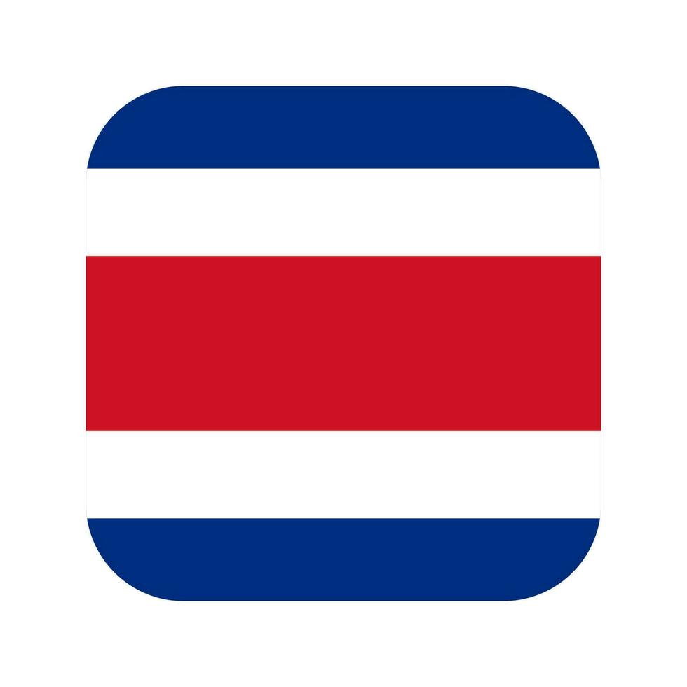 Costa Rica flagga enkel illustration för självständighetsdagen eller valet vektor