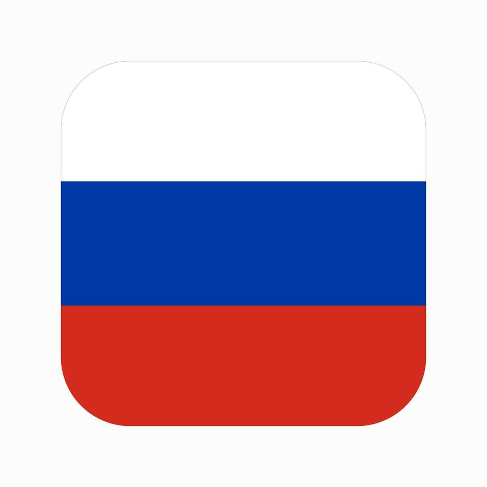 rysk flagga enkel illustration för självständighetsdagen eller valet vektor