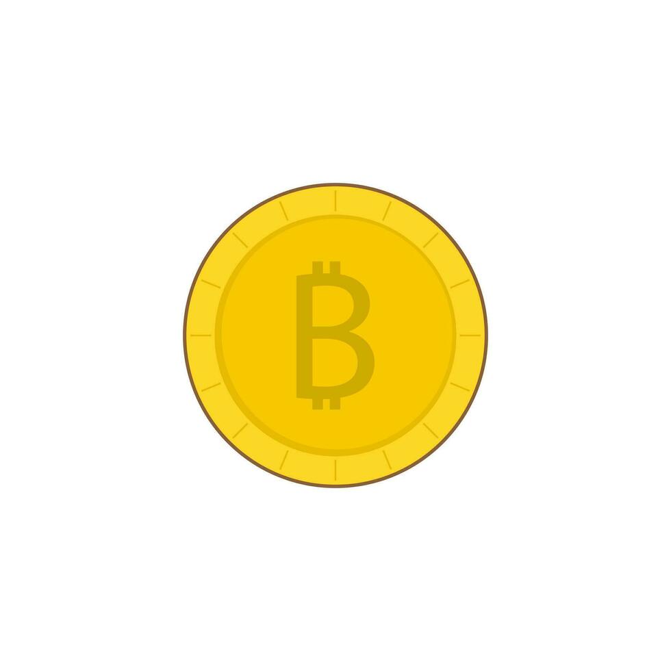 Bitcoin Symbol Vektor. eben Design Illustration vektor