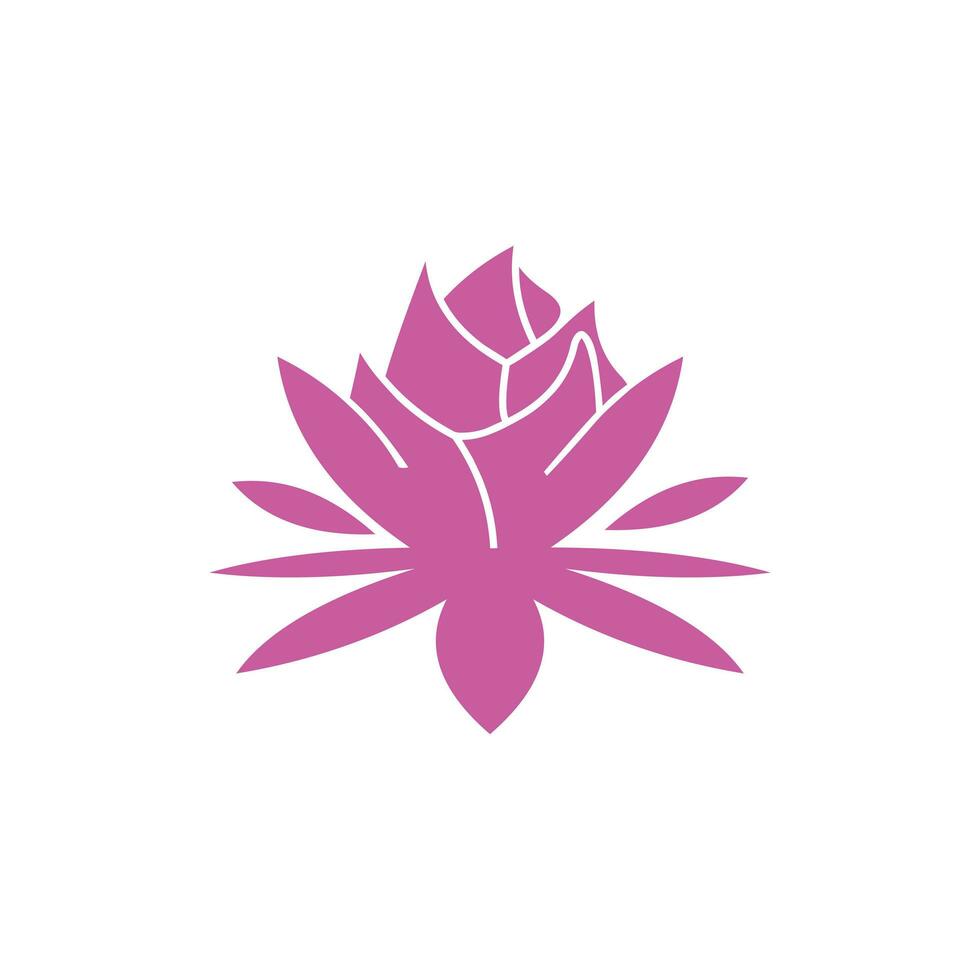 skönhet blomma lotus logotyp design, blomma spa logotyp design vektor illustration mall