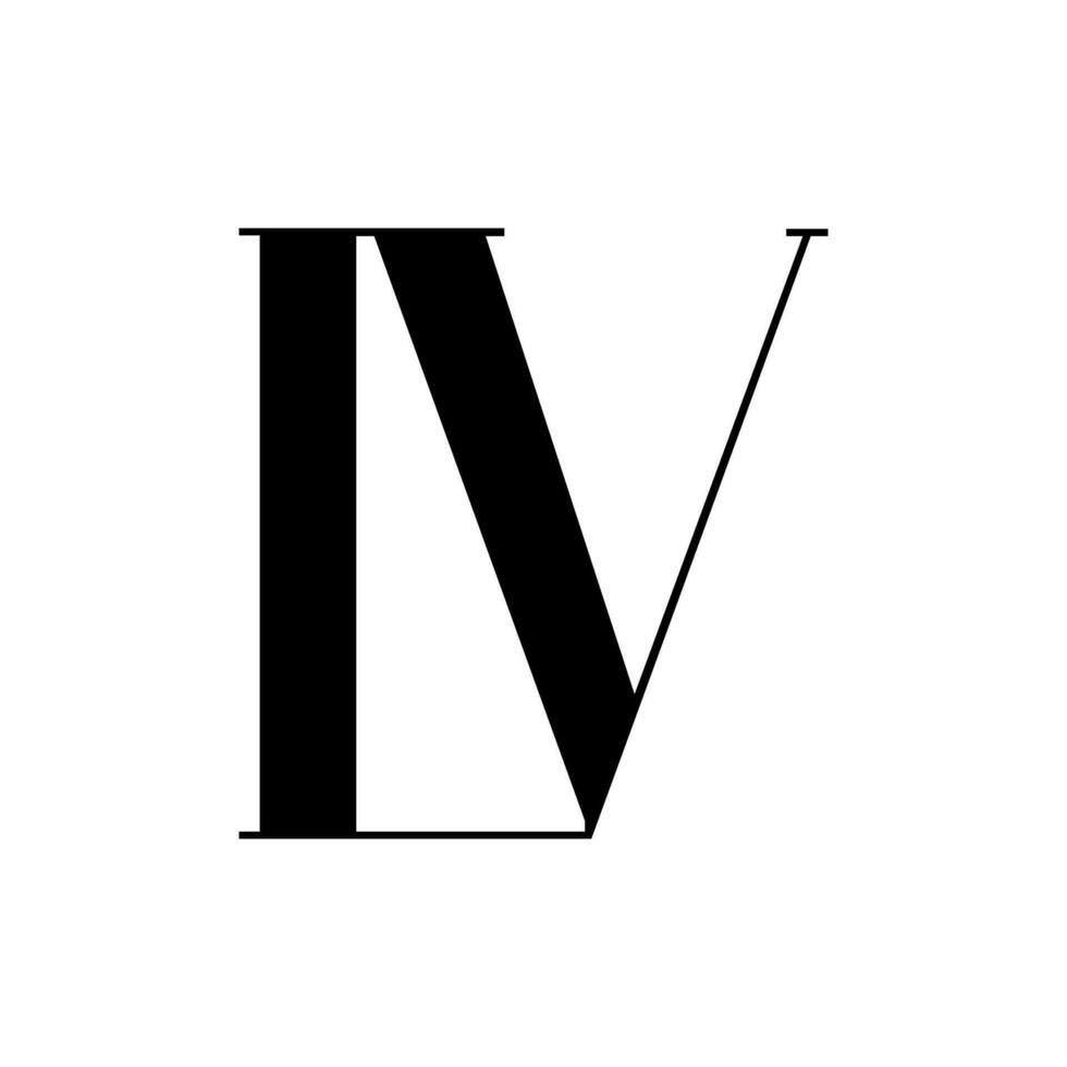 Monogramm lv Logo Design, Brief l mit v Symbol Brief Logo Design Vorlage, geeignet zum Ihre Unternehmen vektor