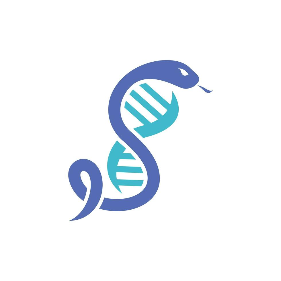 orm symbol för medicinsk med dna, dna logotyp ikoner vektor illustration, logotyp design mall element vektor