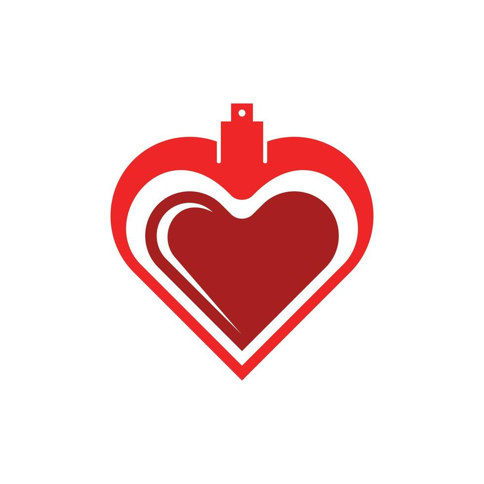 Parfüm Flasche Rahmen mit Herz, Vektor Design Illustration Zeichen Logo. Parfüm Flasche Rahmen mit Herz, Vektor Design Illustration Zeichen Logo.