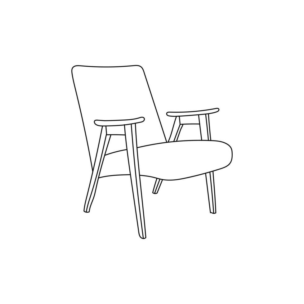 stol möbel logotyp design, logotyp illustration mall, logotyp för din företag vektor