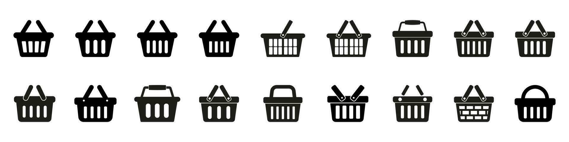 Einkaufen Korb Symbol - - Vektor Illustration