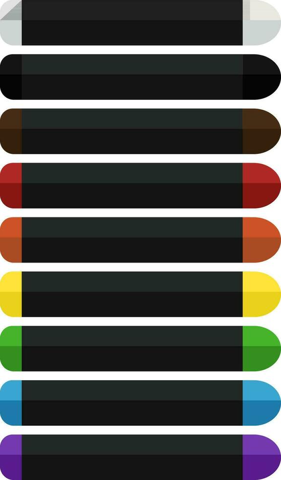 Buntstifte, Wachs Buntstifte, Kreide, Öl Pastelle, trocken Pastelle, Pastell- Buntstifte, Schreibwaren, Büro und Schule Lieferungen, zum Zeichnung vektor