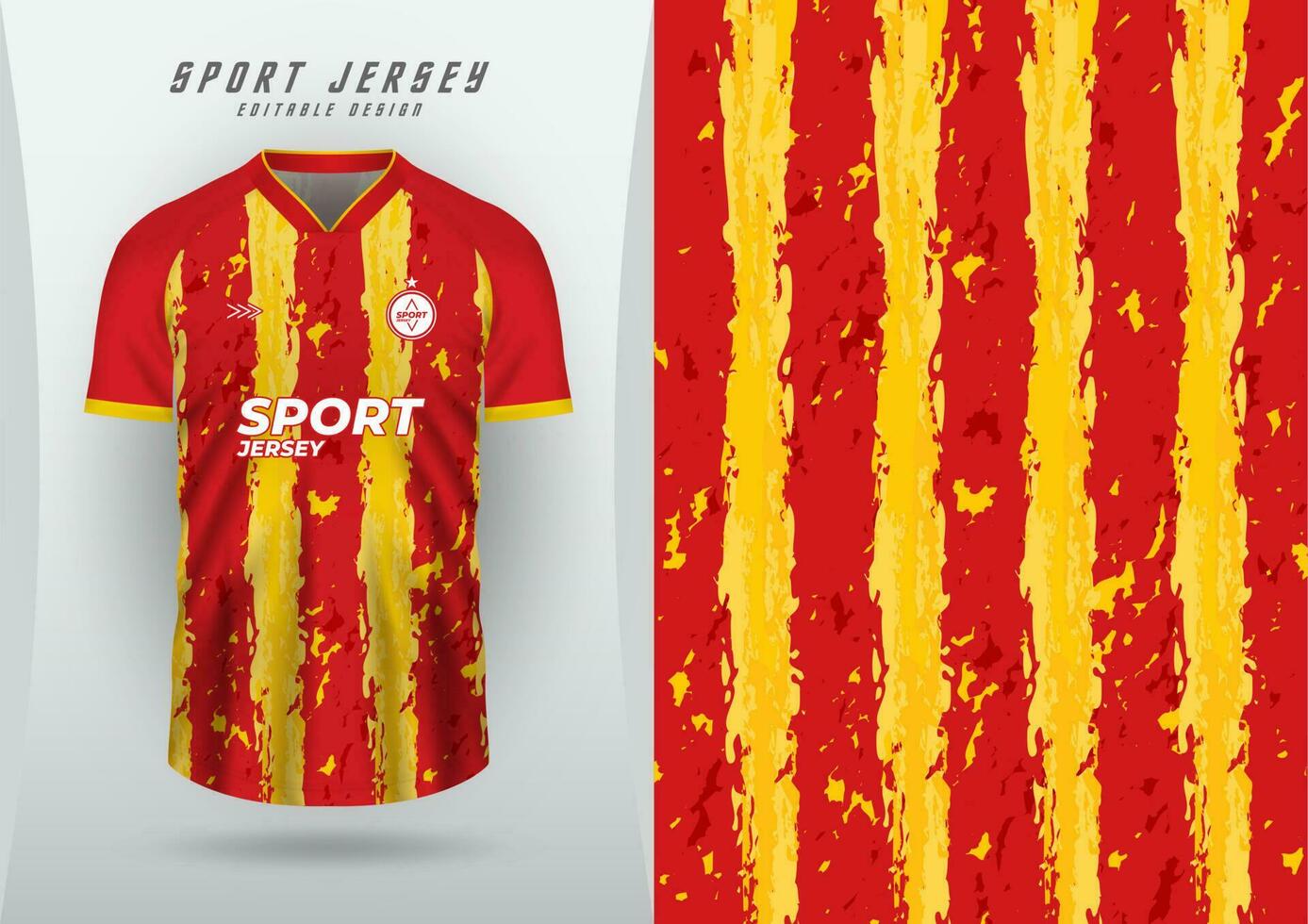 Sport Hintergrund zum Jersey, Fußball Jersey, Laufen Jersey, Rennen Jersey, Muster, Rot, Gelb Streifen mit Design. vektor