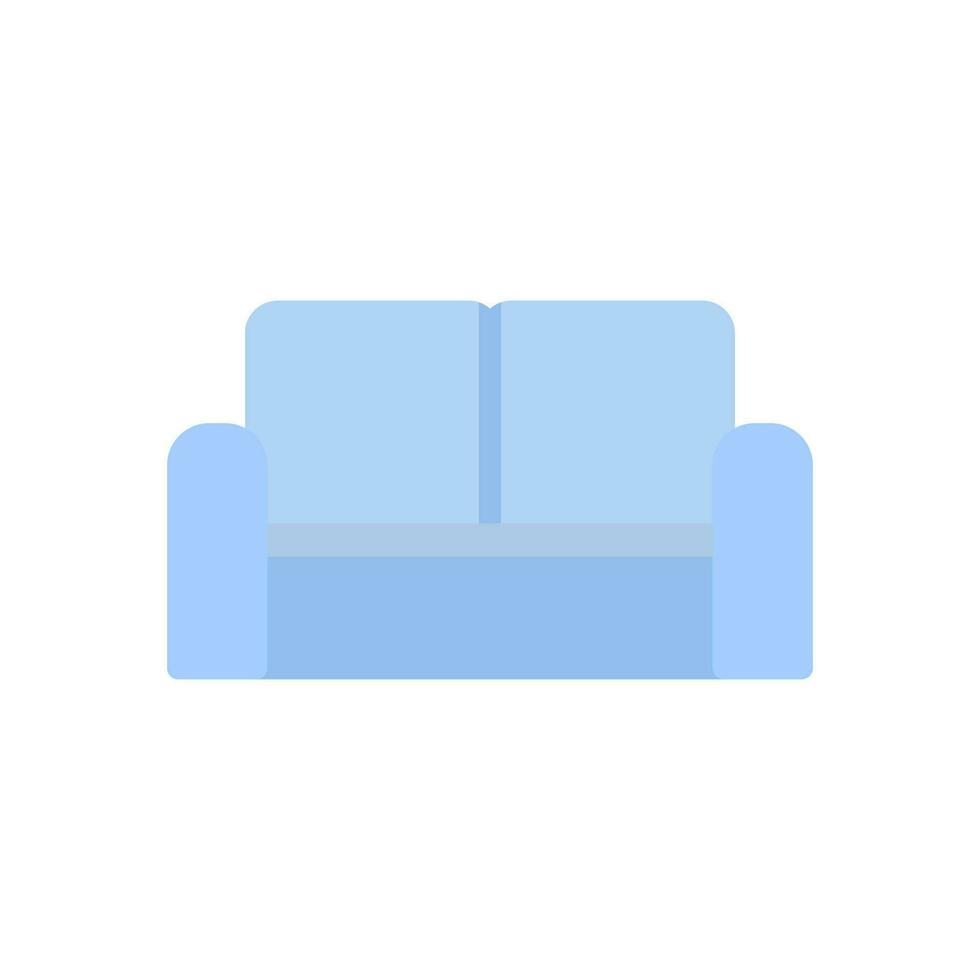 soffa ikon platt stil vektor