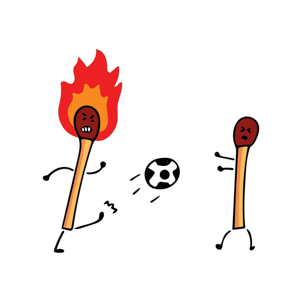 komisch Spiel spielen Fußball Maskottchen Charakter Vektor Illustration Farbe Kinder Karikatur Clip Art