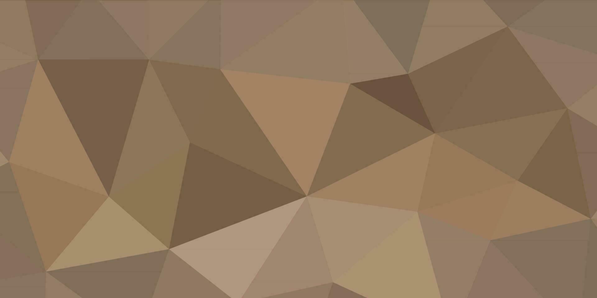 abstrakt snus brun geometrisk bakgrund med trianglar vektor